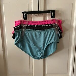 Women’s plus size Juicy Couture 1X underwear Blue, Pink, Black New